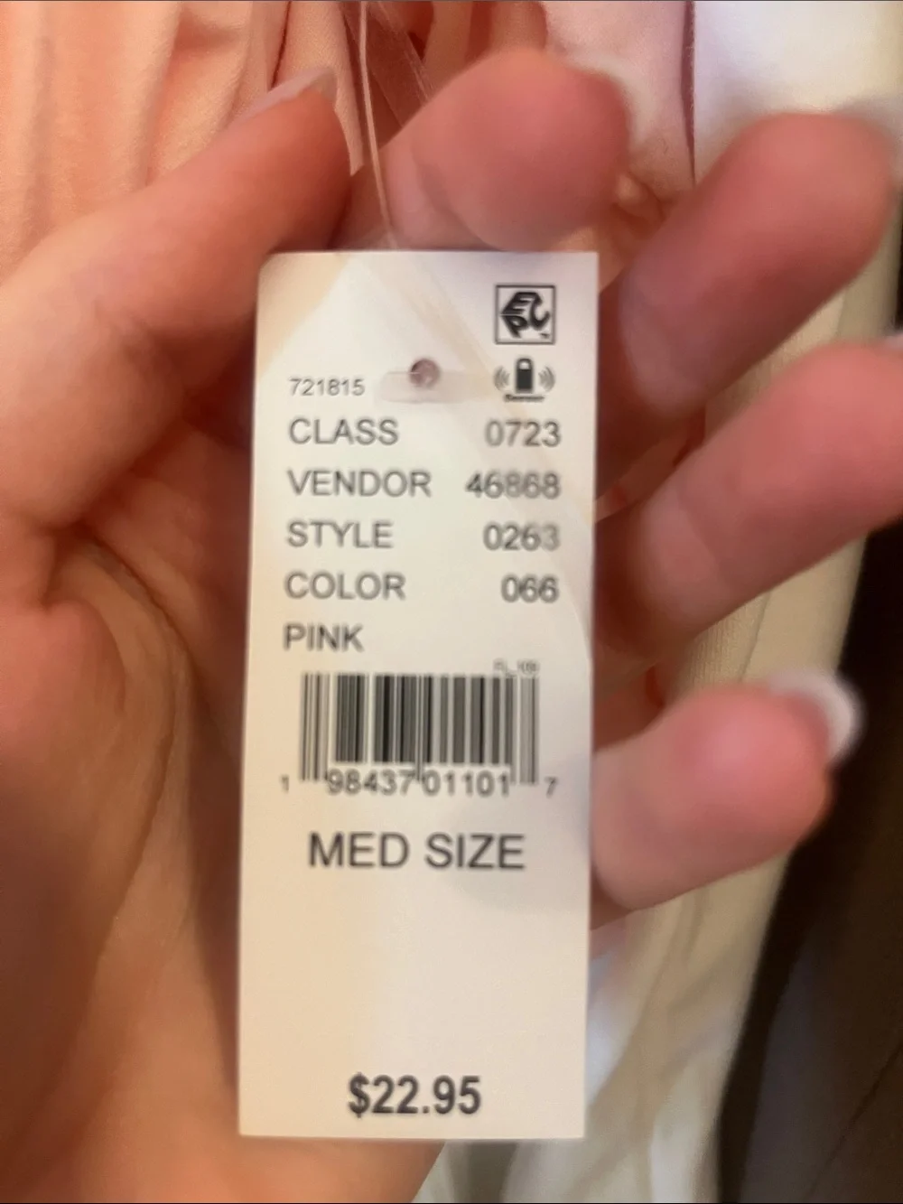 Pacsun One-Shoulder Pink Crop Top - Picture 3 of 3
